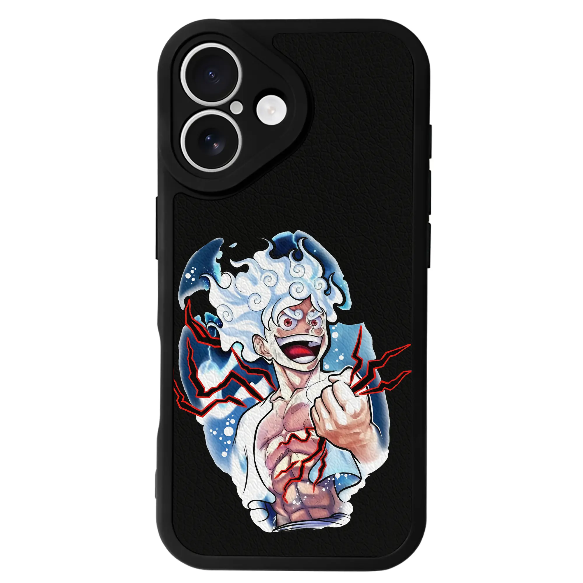 ワンピース グッズ モンキー・D・ルフィ - IPhone 16シリーズ対応 ・ シリコンスマホケース ・ レザー調 ・ 高精度フィット ・ 耐衝撃 ・ ワイヤレス充電対応 ・ 精密カット